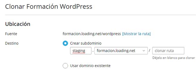 clonar wordpress wp toolkit