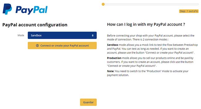 configurar modulo paypal PrestaShop