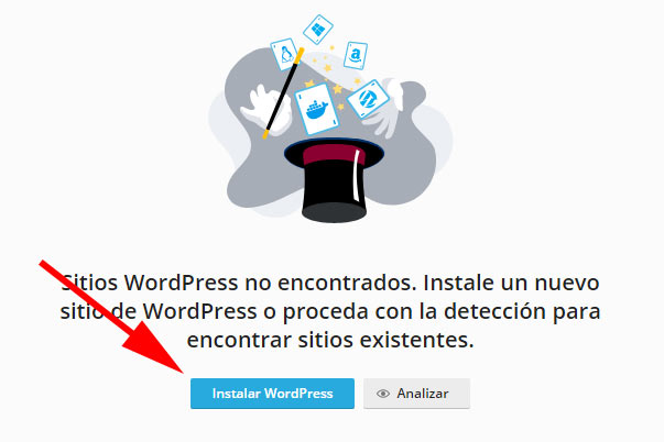instalar wordpress wp toolkit 