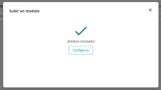 modulo instalado prestashop 